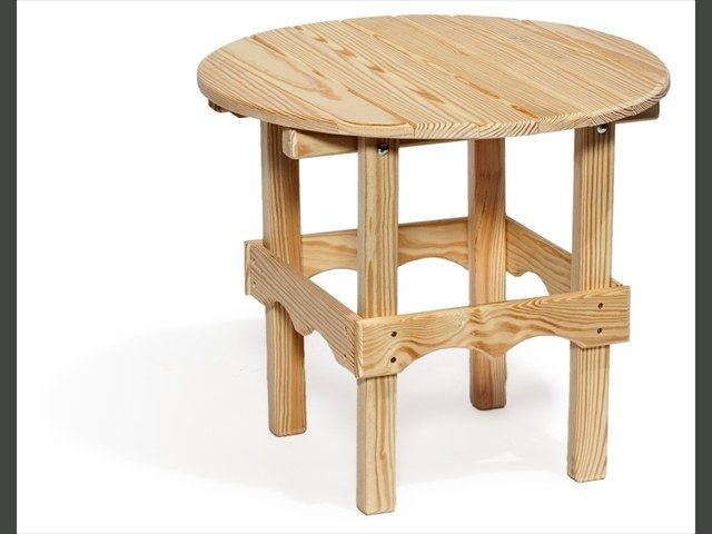 076-round table-wood